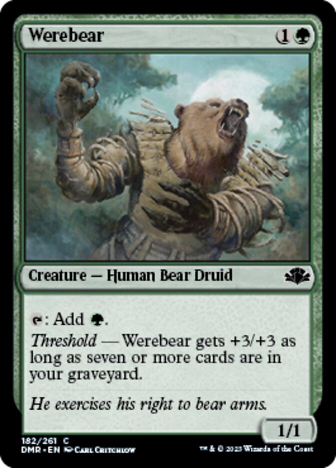 Werebear [Dominaria Remastered] | Rook's Games and More