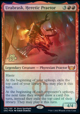 Urabrask, Heretic Praetor [Streets of New Capenna Prerelease Promos] | Rook's Games and More