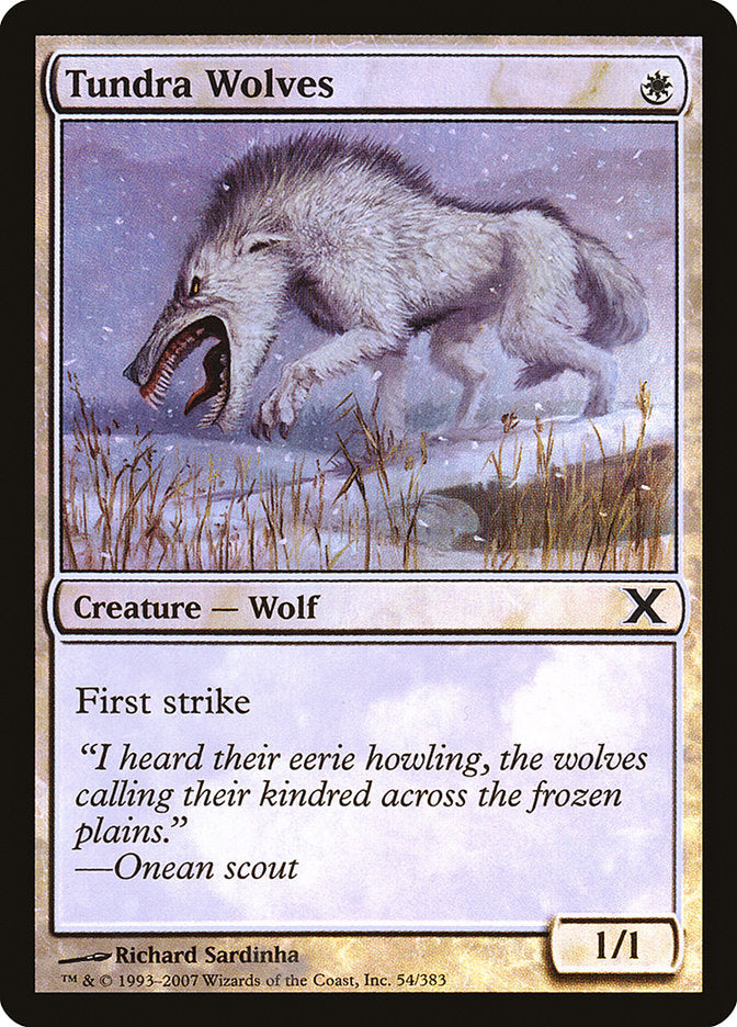 Tundra Wolves (Premium Foil) [Tenth Edition] | Rook's Games and More