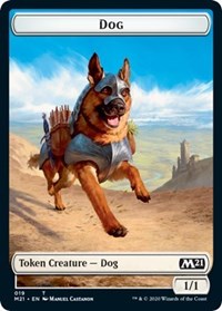 Dog // Weird Double-sided Token [Core Set 2021 Tokens] | Rook's Games and More