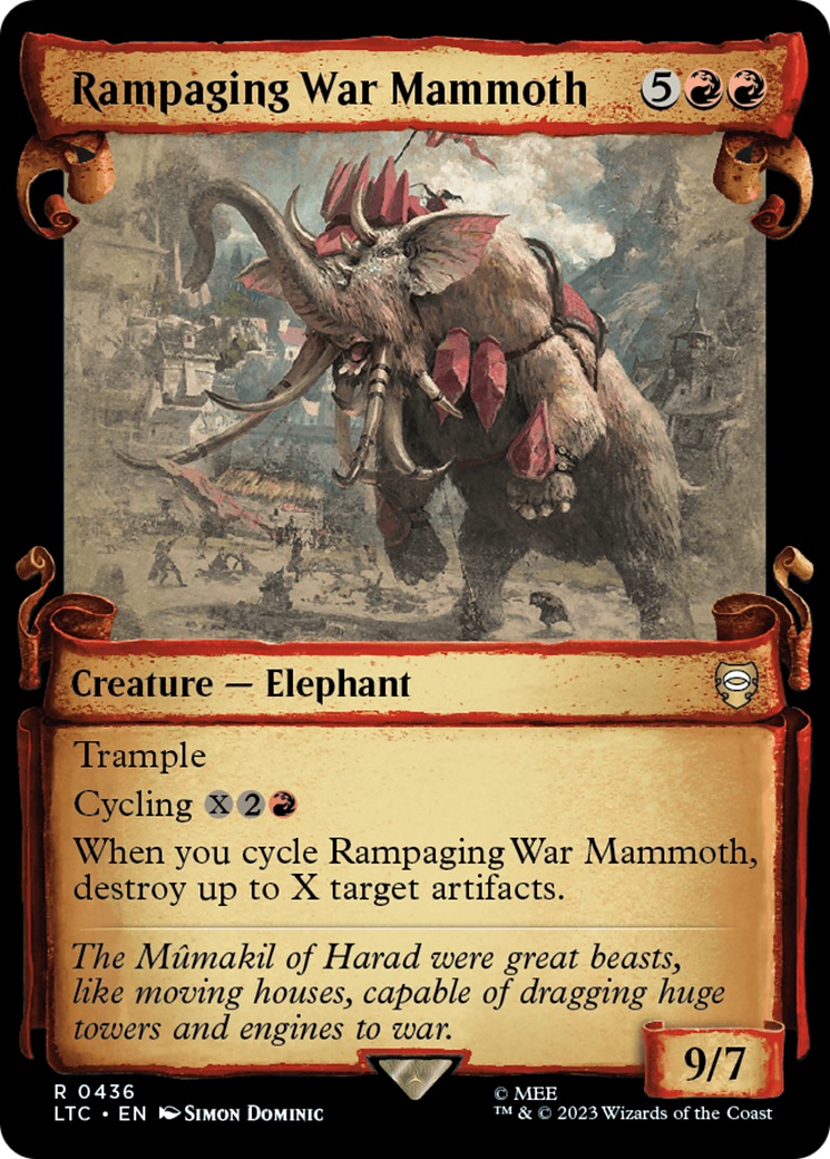 Rampaging War Mammoth [The Lord of the Rings: Tales of Middle-Earth Commander Showcase Scrolls] | Rook's Games and More