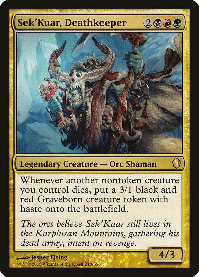 Sek'Kuar, Deathkeeper [Commander 2013] | Rook's Games and More