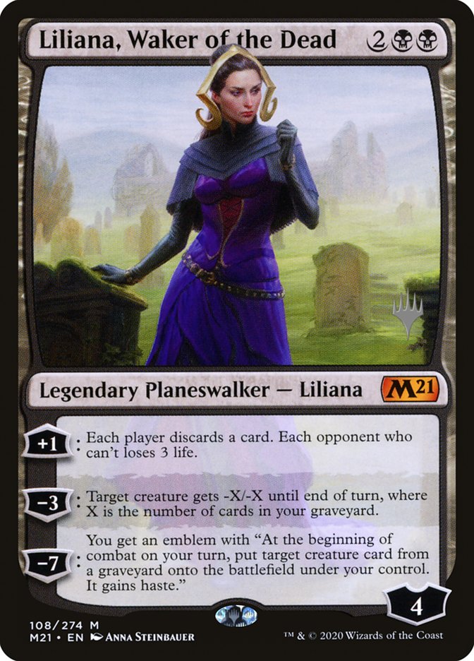 Liliana, Waker of the Dead (Promo Pack) [Core Set 2021 Promos] | Rook's Games and More
