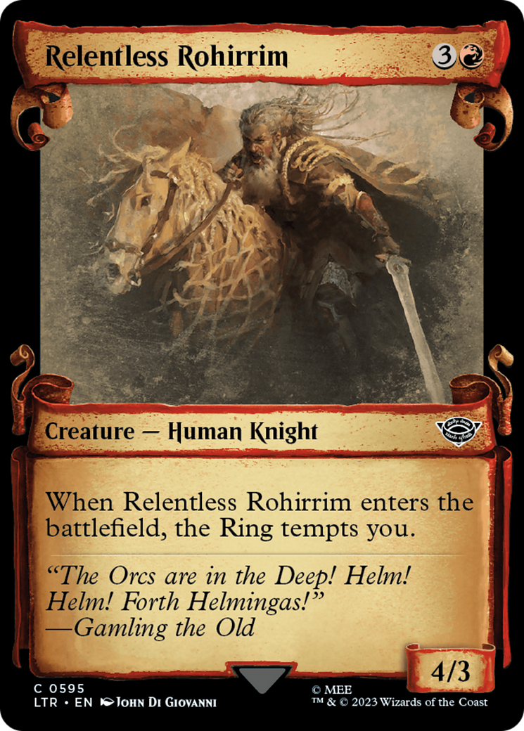 Relentless Rohirrim [The Lord of the Rings: Tales of Middle-Earth Showcase Scrolls] | Rook's Games and More