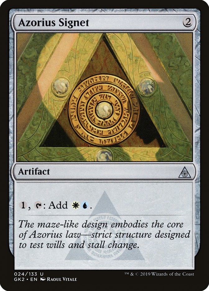 Azorius Signet [Ravnica Allegiance Guild Kit] | Rook's Games and More