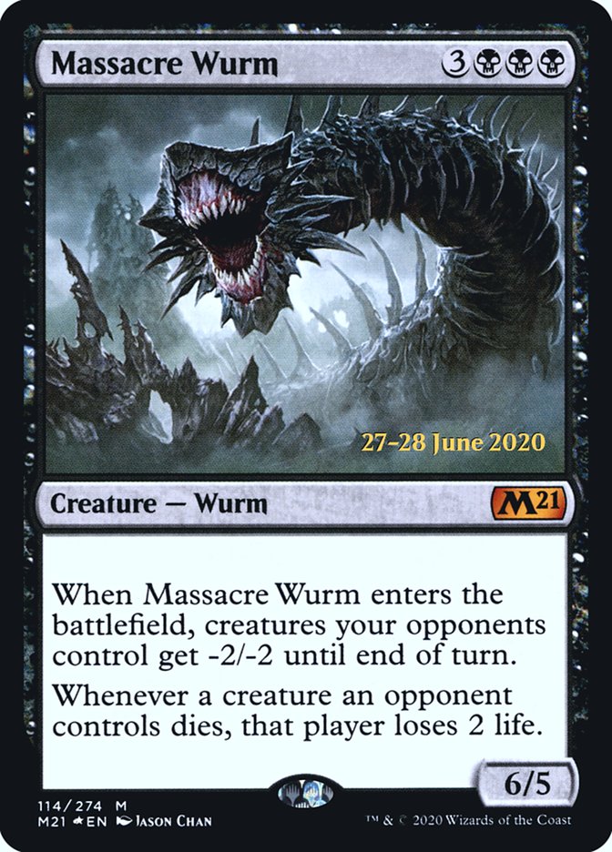 Massacre Wurm  [Core Set 2021 Prerelease Promos] | Rook's Games and More