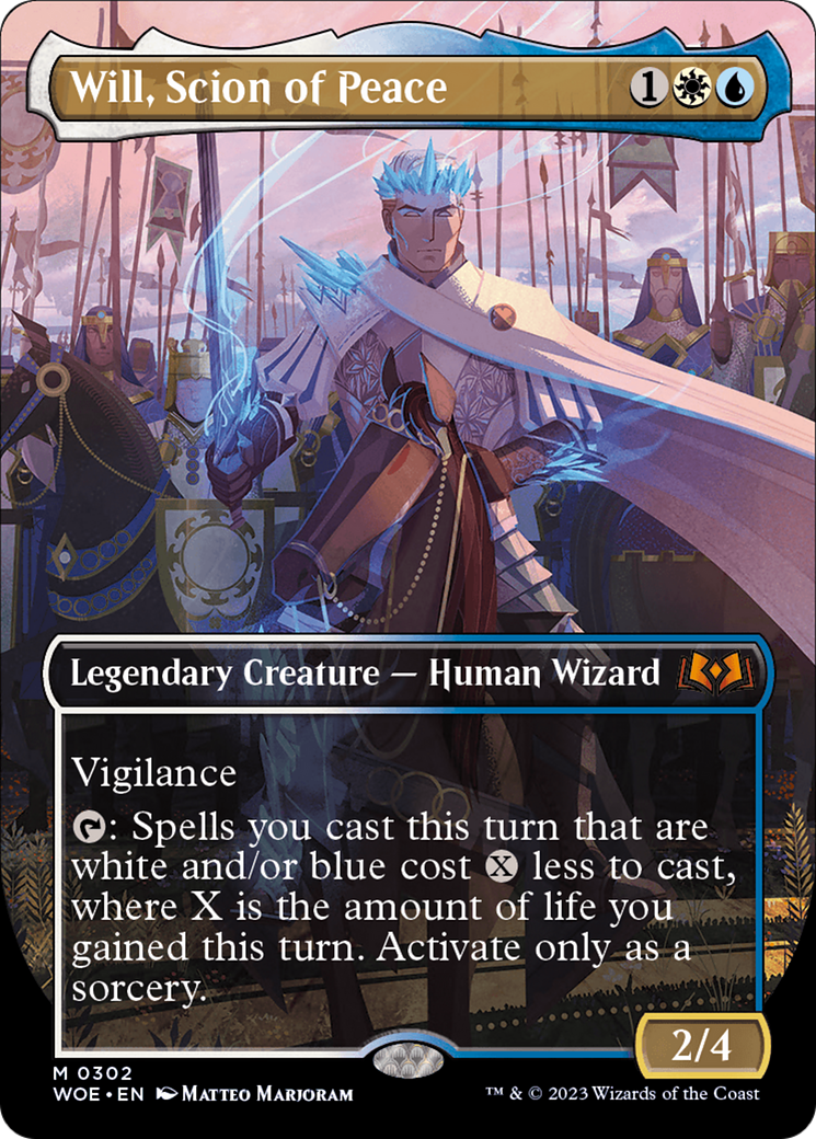 Will, Scion of Peace (Borderless Alternate Art) [Wilds of Eldraine] | Rook's Games and More