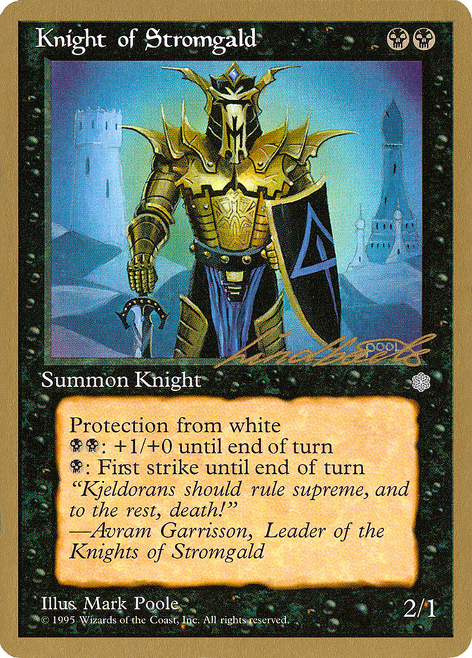 Knight of Stromgald (Leon Lindback) [Pro Tour Collector Set] | Rook's Games and More