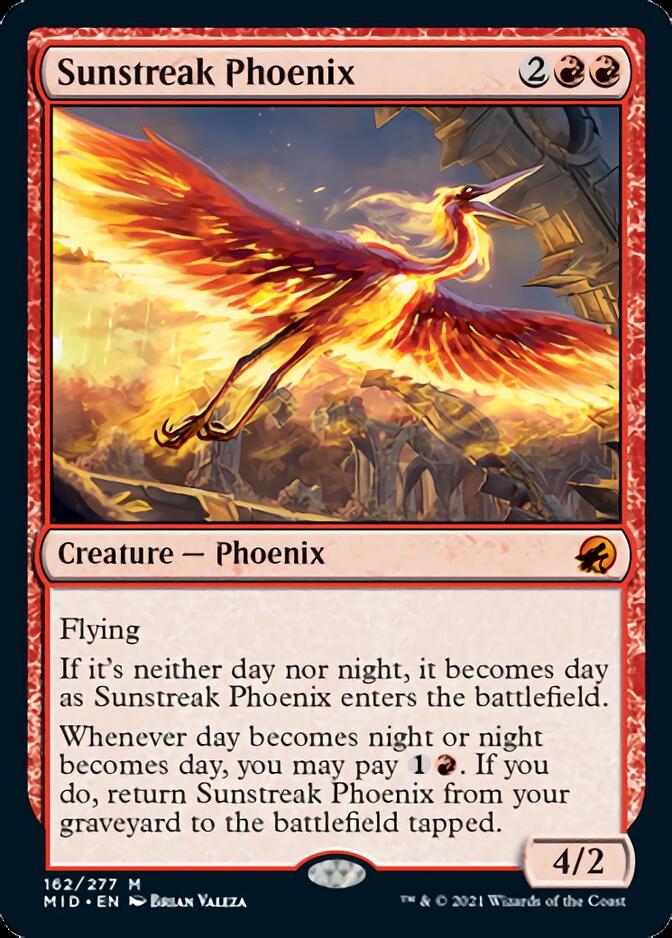 Sunstreak Phoenix [Innistrad: Midnight Hunt] | Rook's Games and More