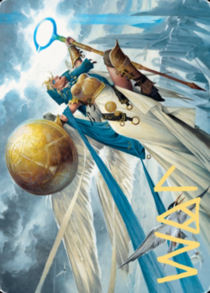 Linvala, Shield of Sea Gate Art Card (Gold-Stamped Signature) [Zendikar Rising Art Series] | Rook's Games and More