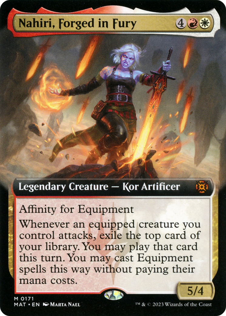 Nahiri, Forged in Fury (Extended Art) [March of the Machine: The Aftermath] | Rook's Games and More