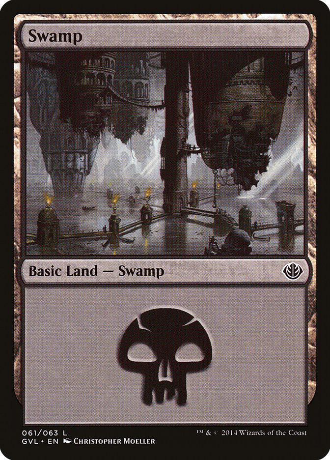 Swamp (61) (Garruk vs. Liliana) [Duel Decks Anthology] | Rook's Games and More