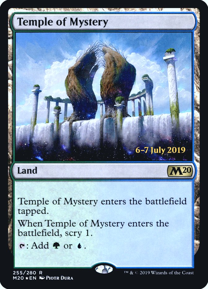 Temple of Mystery  [Core Set 2020 Prerelease Promos] | Rook's Games and More