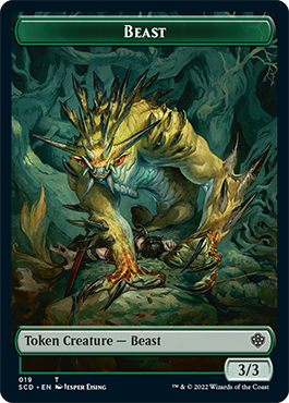 Beast // Beast Double-Sided Token [Starter Commander Decks] | Rook's Games and More