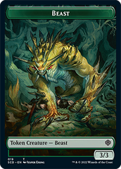 Beast // Beast Double-Sided Token [Starter Commander Decks] | Rook's Games and More