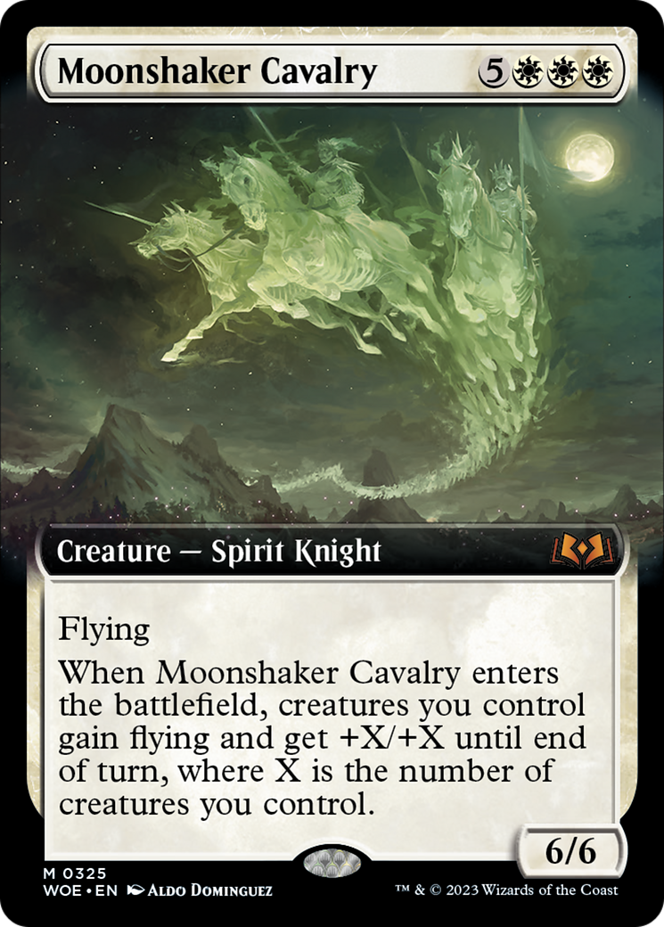 Moonshaker Cavalry (Extended Art) [Wilds of Eldraine] | Rook's Games and More