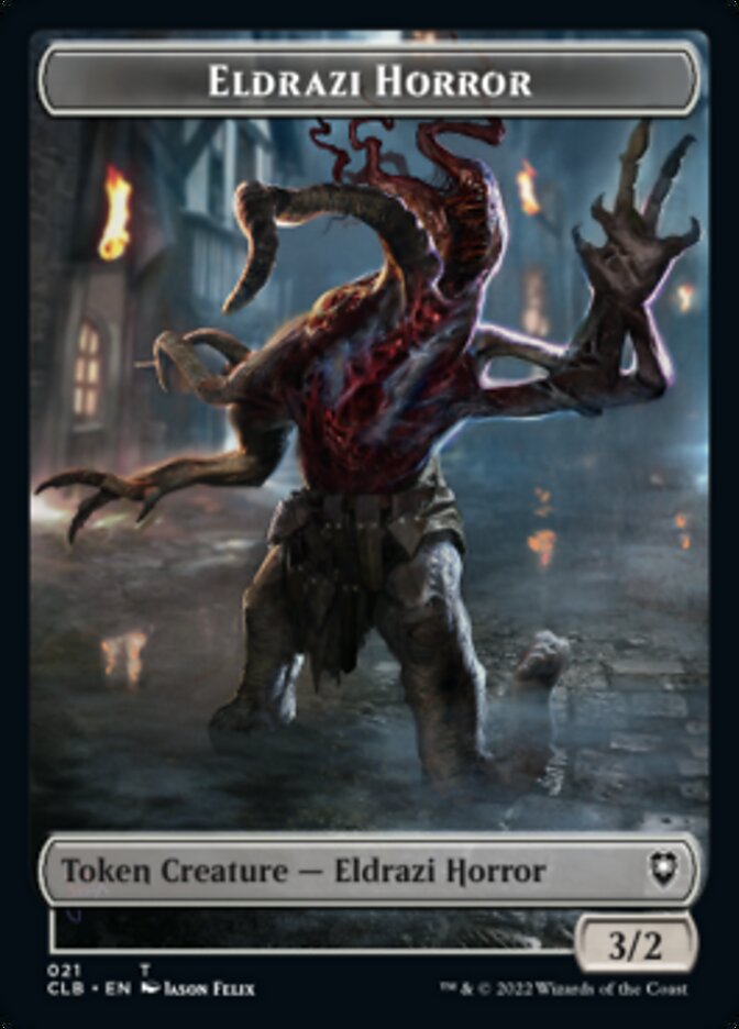 Horror // Eldrazi Horror Double-sided Token [Commander Legends: Battle for Baldur's Gate Tokens] | Rook's Games and More