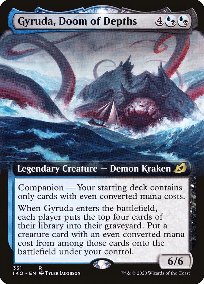 Gyruda, Doom of Depths (Extended Art) [Ikoria: Lair of Behemoths] | Rook's Games and More