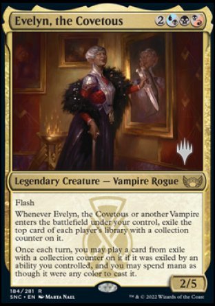 Evelyn, the Covetous (Promo Pack) [Streets of New Capenna Promos] | Rook's Games and More