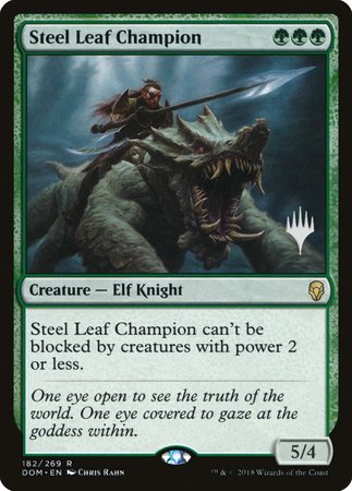 Steel Leaf Champion [Dominaria Promos] | Rook's Games and More