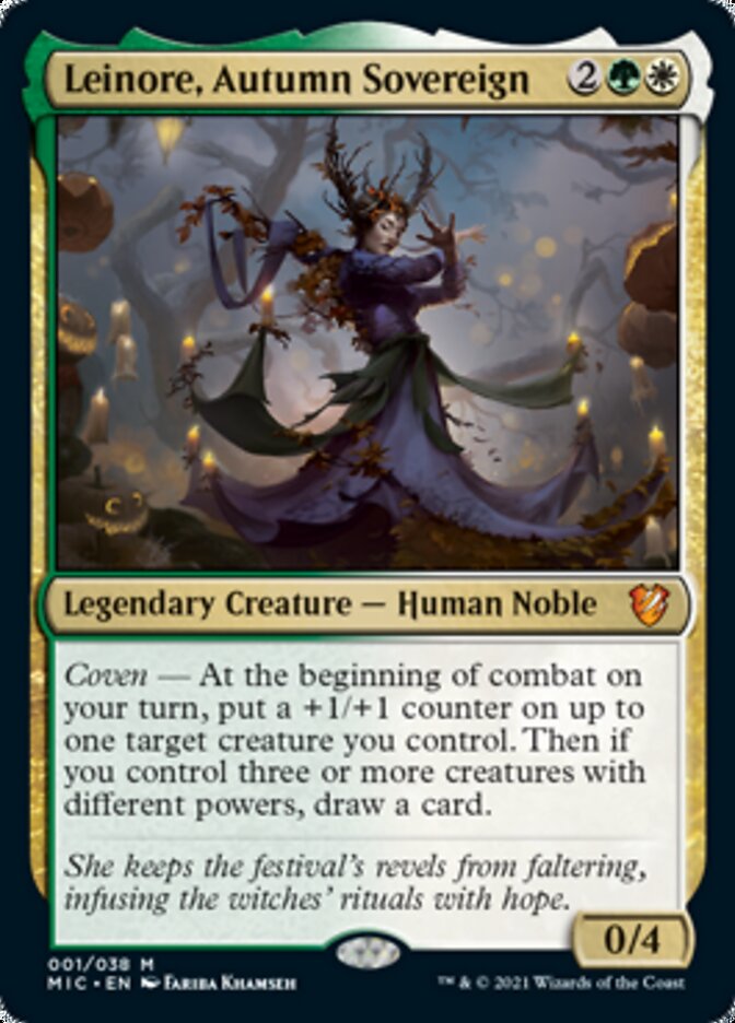 Leinore, Autumn Sovereign (Display Commander) [Innistrad: Midnight Hunt Commander] | Rook's Games and More