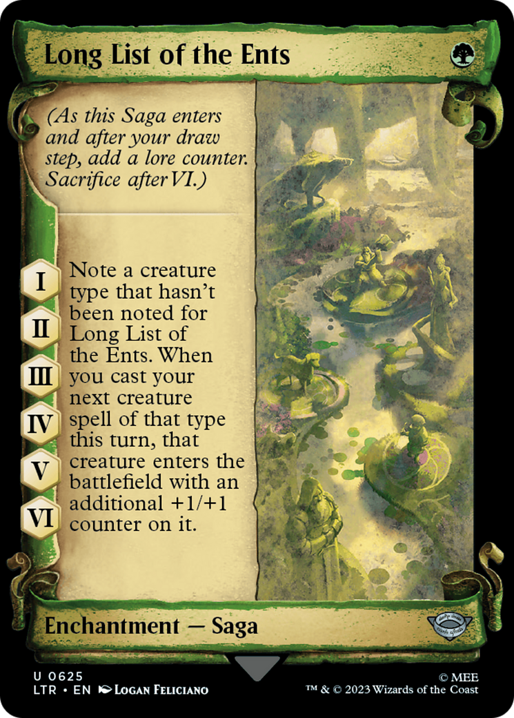 Long List of the Ents [The Lord of the Rings: Tales of Middle-Earth Showcase Scrolls] | Rook's Games and More