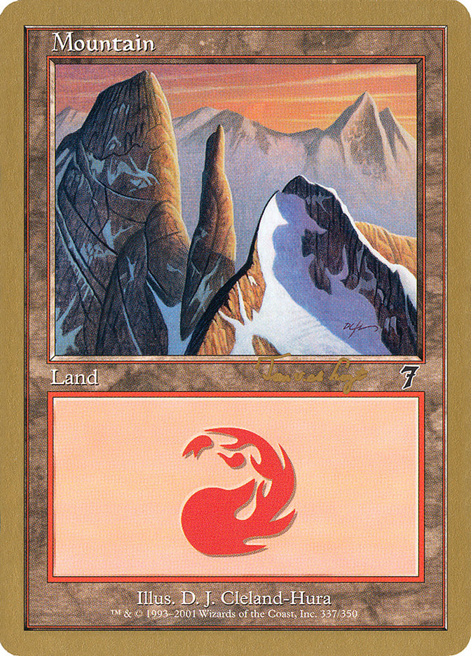 Mountain (337) (Tom van de Logt) [World Championship Decks 2001] | Rook's Games and More