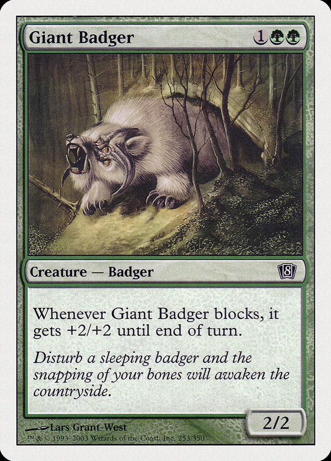 Giant Badger [Eighth Edition] | Rook's Games and More