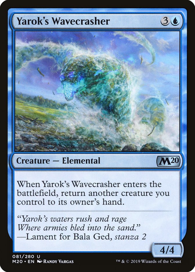 Yarok's Wavecrasher [Core Set 2020] | Rook's Games and More