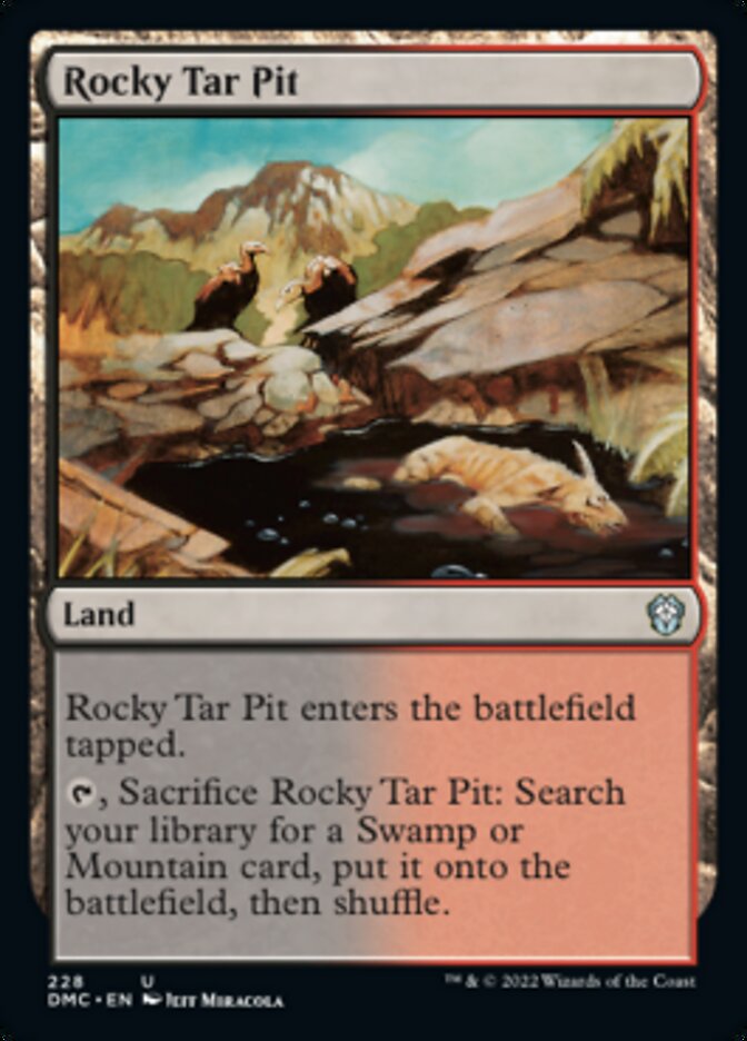 Rocky Tar Pit [Dominaria United Commander] | Rook's Games and More