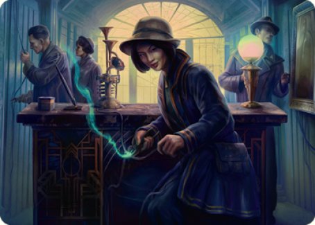 Wiretapping Art Card [Streets of New Capenna Art Series] | Rook's Games and More