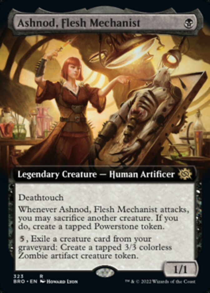 Ashnod, Flesh Mechanist (Extended Art) [The Brothers' War] | Rook's Games and More