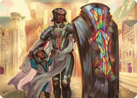 Guardian of New Benalia Art Card [Dominaria United Art Series] | Rook's Games and More