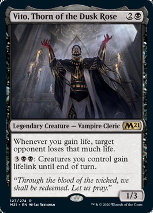 Vito, Thorn of the Dusk Rose [Core Set 2021] | Rook's Games and More