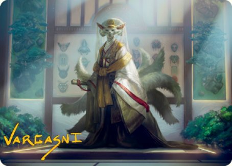 Light-Paws, Emperor's Voice Art Card (Gold-Stamped Signature) [Kamigawa: Neon Dynasty Art Series] | Rook's Games and More