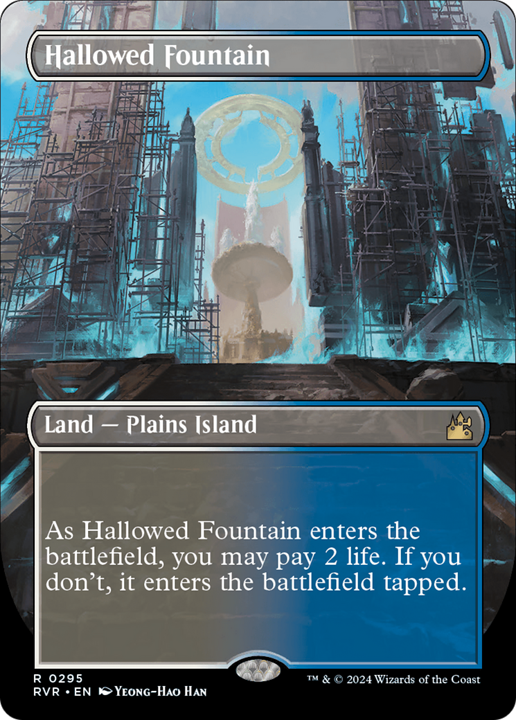 Hallowed Fountain (Borderless) [Ravnica Remastered] | Rook's Games and More