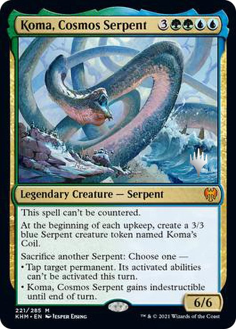 Koma, Cosmos Serpent [Kaldheim Promo Pack] | Rook's Games and More