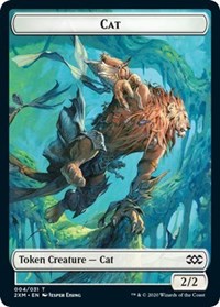 Cat // Copy Double-sided Token [Double Masters Tokens] | Rook's Games and More