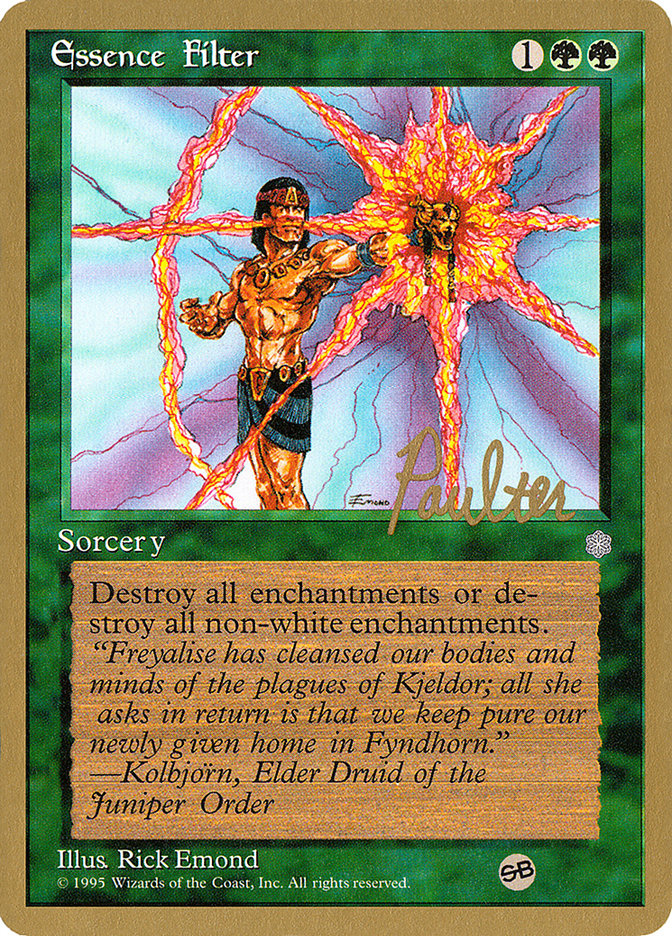 Essence Filter (Preston Poulter) (SB) [Pro Tour Collector Set] | Rook's Games and More