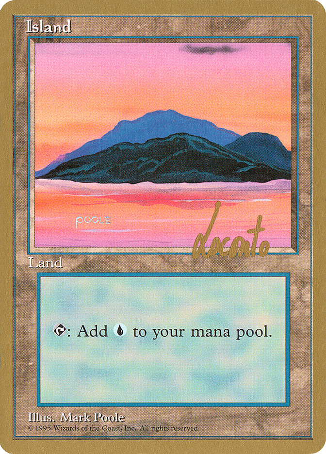 Island (ml369) (Michael Loconto) [Pro Tour Collector Set] | Rook's Games and More