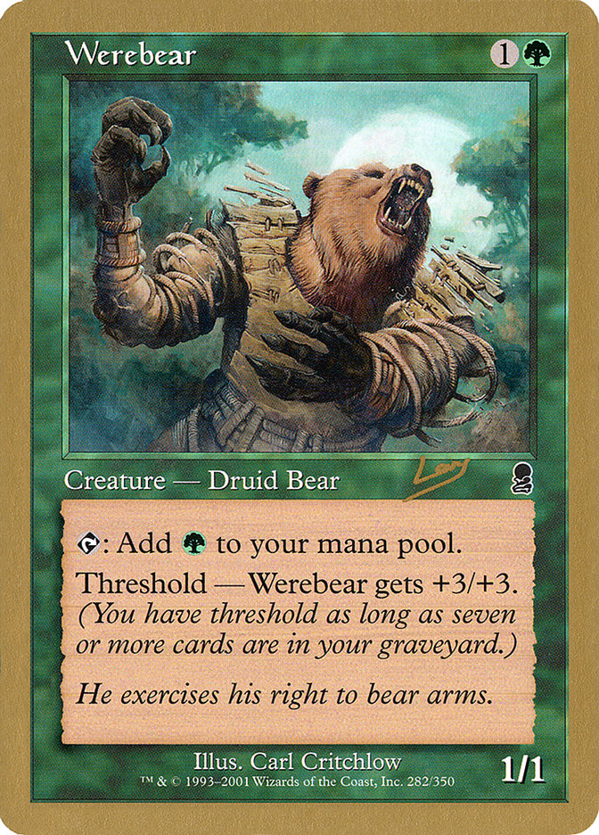 Werebear (Raphael Levy) [World Championship Decks 2002] | Rook's Games and More