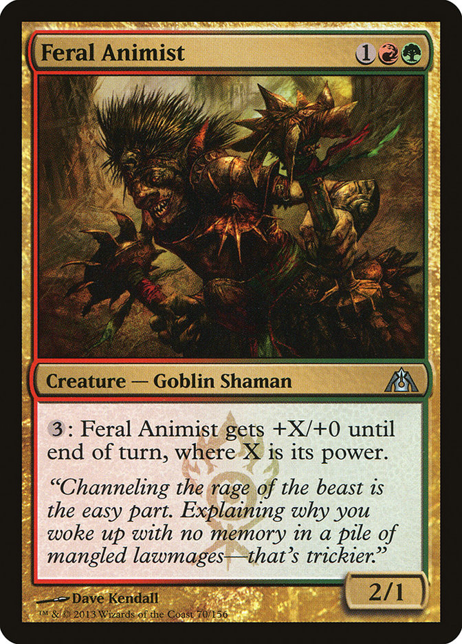 Feral Animist [Dragon's Maze] | Rook's Games and More