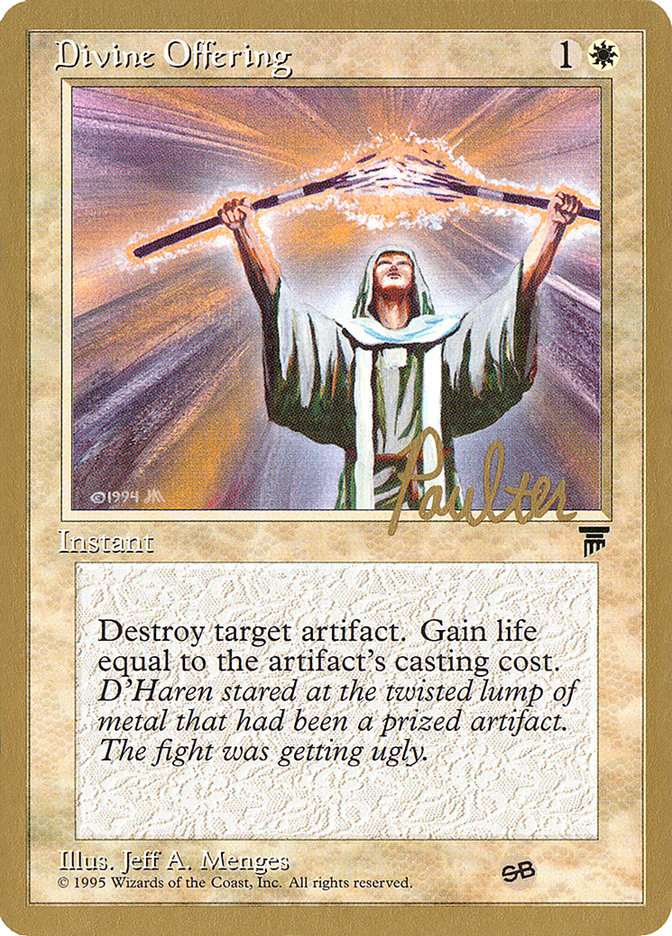 Divine Offering (Preston Poulter) (SB) [Pro Tour Collector Set] | Rook's Games and More