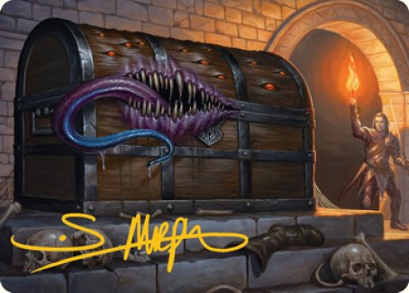 Mimic Art Card (Gold-Stamped Signature) [Dungeons & Dragons: Adventures in the Forgotten Realms Art Series] | Rook's Games and More