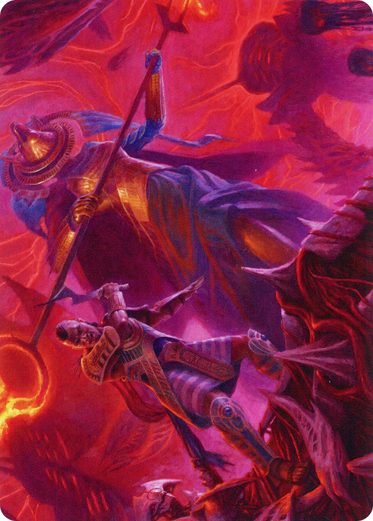 Djeru and Hazoret Art Card [March of the Machine Art Series] | Rook's Games and More