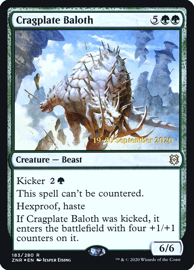 Cragplate Baloth  [Zendikar Rising Prerelease Promos] | Rook's Games and More