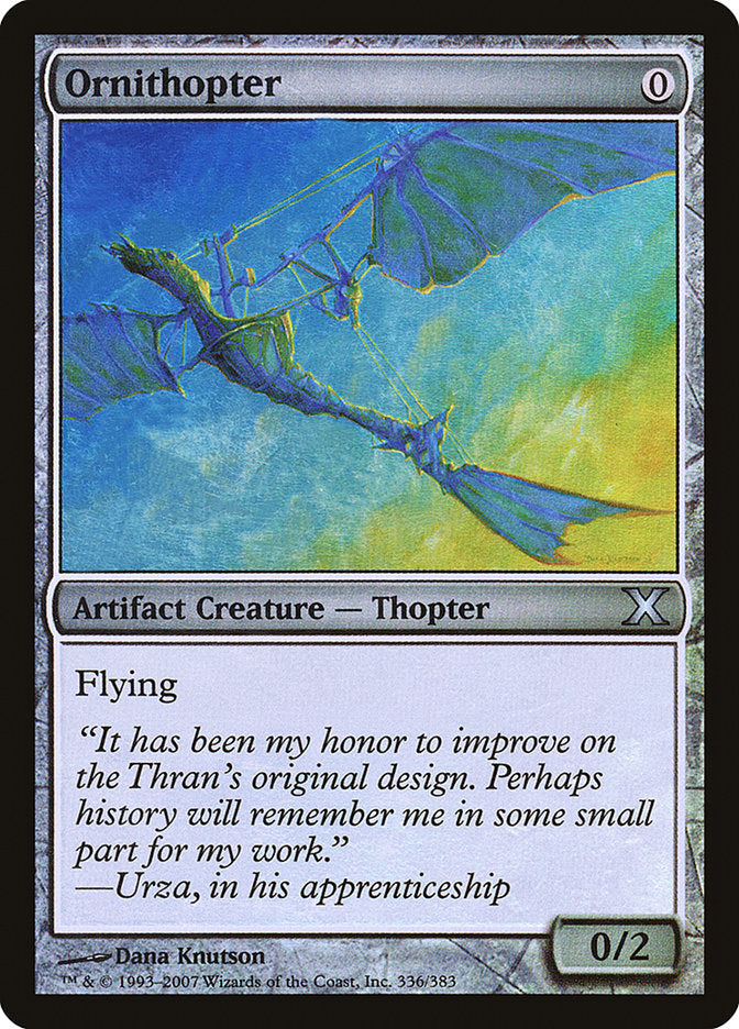 Ornithopter (Premium Foil) [Tenth Edition] | Rook's Games and More