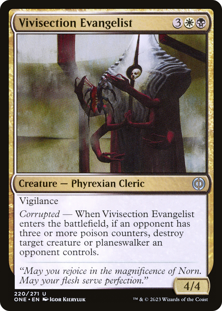 Vivisection Evangelist [Phyrexia: All Will Be One] | Rook's Games and More