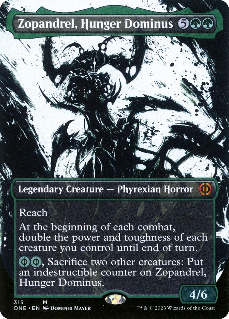 Zopandrel, Hunger Dominus (Borderless Ichor) [Phyrexia: All Will Be One] | Rook's Games and More