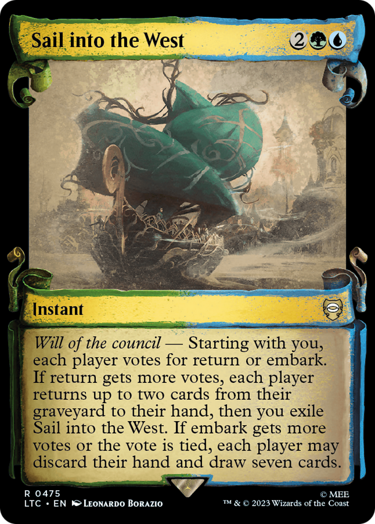 Sail into the West [The Lord of the Rings: Tales of Middle-Earth Commander Showcase Scrolls] | Rook's Games and More
